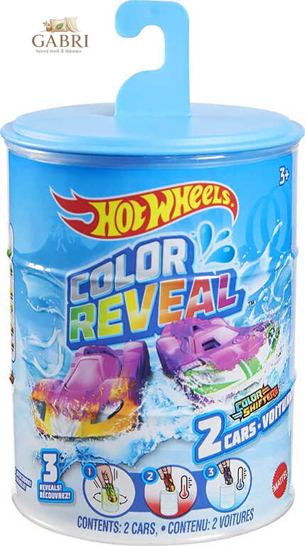 MATTEL HOT WHEELS Color Reveal set 2 autíčka mění barvu ve vodě