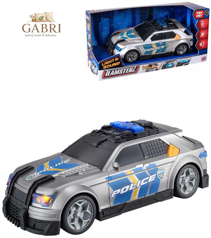 Teamsterz auto policejní vůz policie na baterie Světlo Zvuk plast