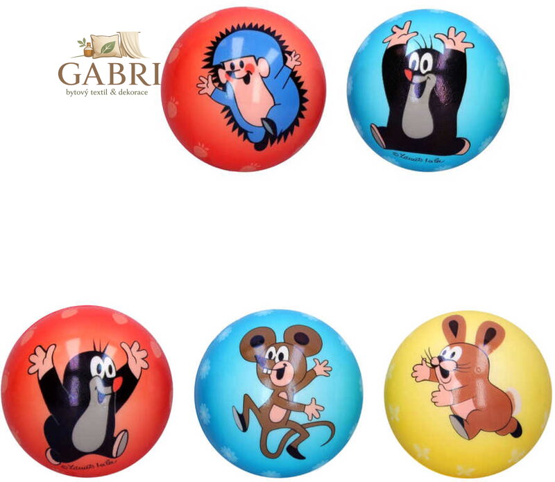 KRTEK (Krteček) Míček 10cm soft balonek pěnový 3 barvy