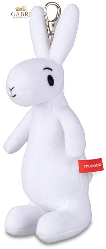 MORAVSKÁ ÚSTŘEDNA PLYŠ Králík Bobek přívěsek s karabinkou (Bob a Bobek)