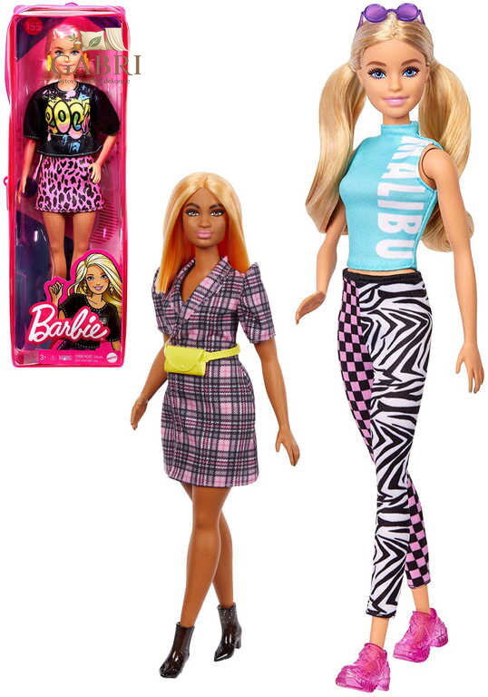 MATTEL BRB Panenka Barbie Fashionistas modelka 6 druhů v krabičce