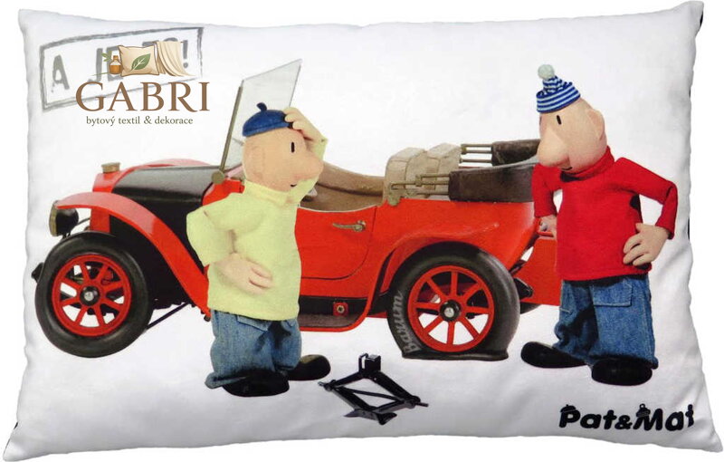 MORAVSKÁ ÚSTŘEDNA Polštář Pat a Mat Defekt 40x30cm A je to! PLYŠ