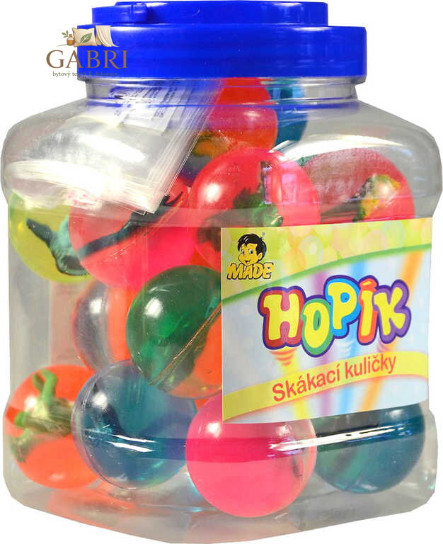 Hopík barevný balonek skákací s figurkou dinosaurus různé druhy