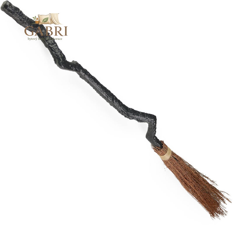 KARNEVAL Koště čarodějnické 90cm *KARNEVALOVÝ DOPLNĚK*