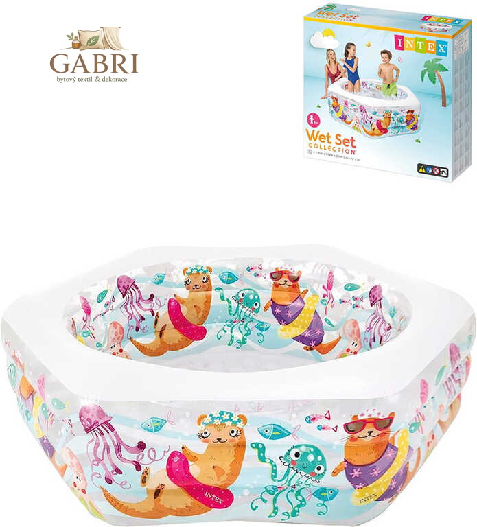 INTEX Bazén nafukovací Vydry 191x178x61cm transparentní 56493