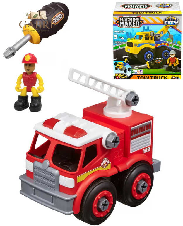 NIKKO Auto šroubovací City service set s figurkou a nástrojem 3 druhy