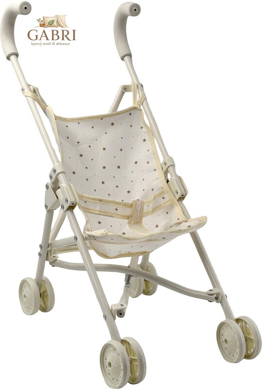 PLEJO Kočárek golfové hole golfky s hvězdičkami pro panenku miminko