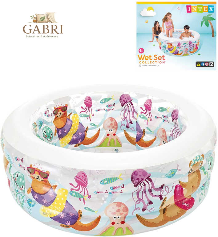 INTEX Bazén dětský kulatý nafukovací 152x56cm Vydry 58480