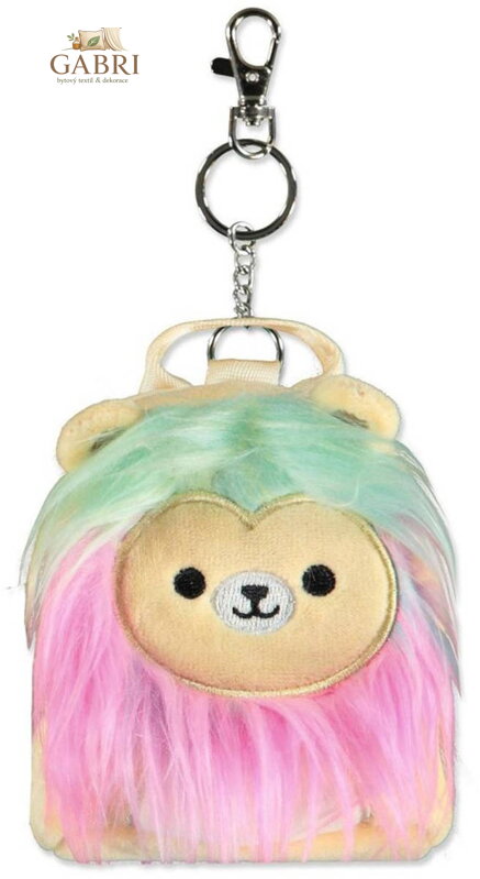 PLYŠ Squishmallows mikrobatůžek Lev Leonaro přívěsek na klíče
