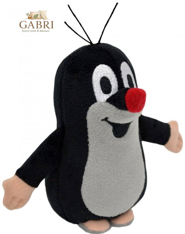 MORAVSKÁ ÚSTŘEDNA Krtek (Krteček) stojící 12cm *PLYŠOVÉ HRAČKY*