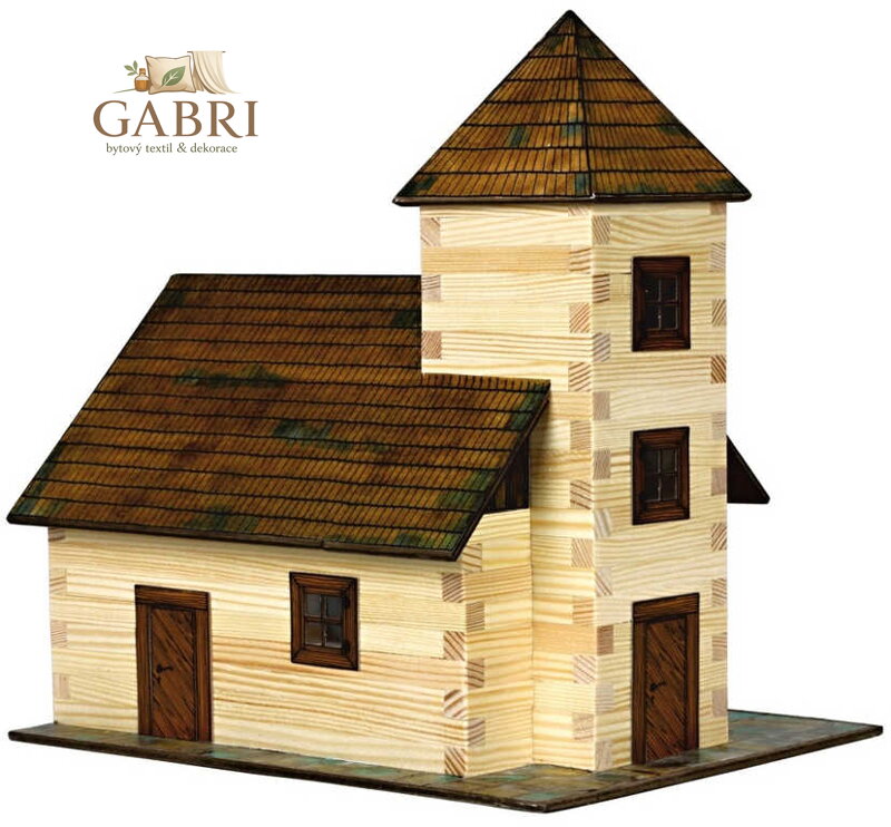 WALACHIA Kostel W12 Hobby Kit DŘEVĚNÁ STAVEBNICE