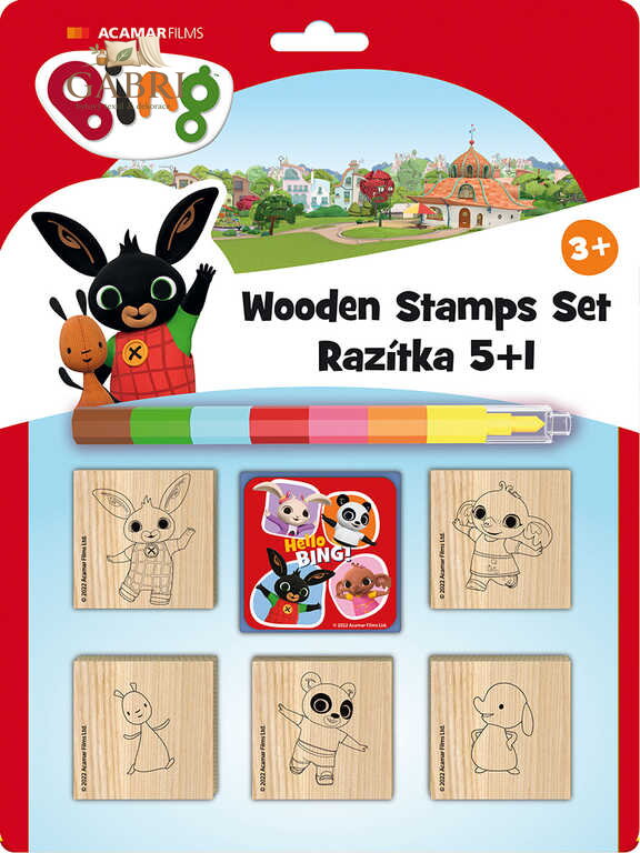JIRI MODELS Razítka 5+1 s pop-up voskovou Králíček Bing
