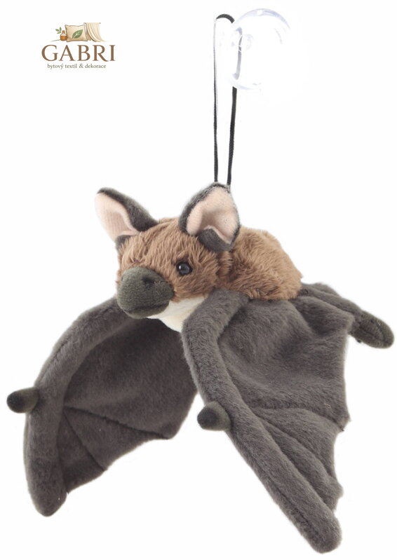 PLYŠ Netopýr 23cm s přísavkou na zavěšení 2 barvy *PLYŠOVÉ HRAČKY*