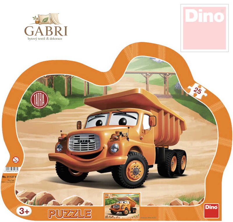 DINO Puzzle obrysové skládačka Tatra 25 dílků 31x23cm
