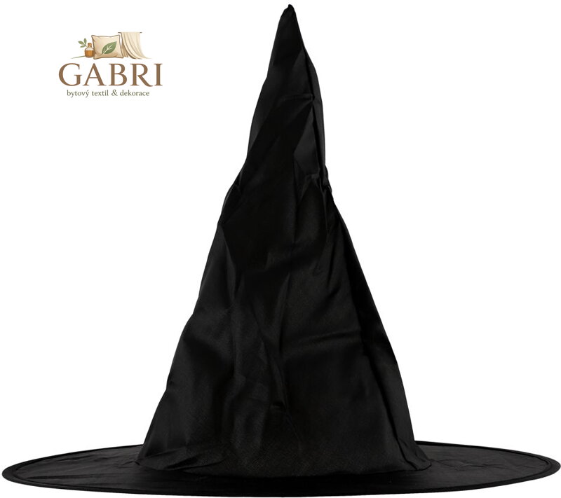 KARNEVAL Klobouk čarodějnický 32cm skládací *KARNEVALOVÝ DOPLNĚK*
