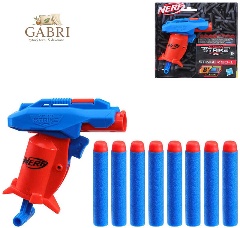 HASBRO NERF Alpha Strike Stinger SD-1 set blaster s 8 šipkami Elite