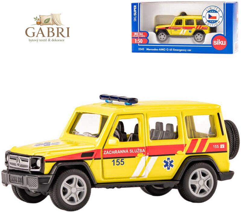 SIKU Super auto Ambulance sanitka Mercedes AMG G65 model kov CZ 2345