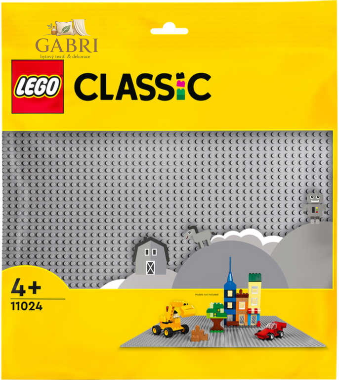LEGO CLASSIC Podložka šedá ke stavebnicím 38x38cm 11024
