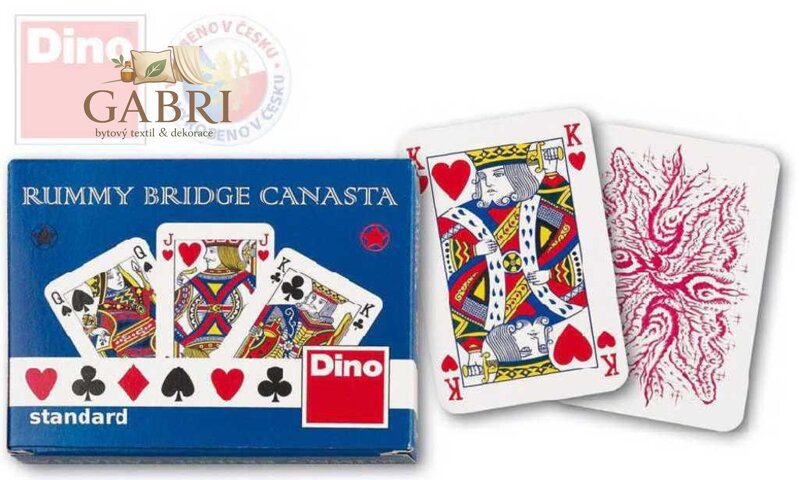 DINO Hra karetní Canasta standard papírová krabička *SPOLEČENSKÉ HRY*
