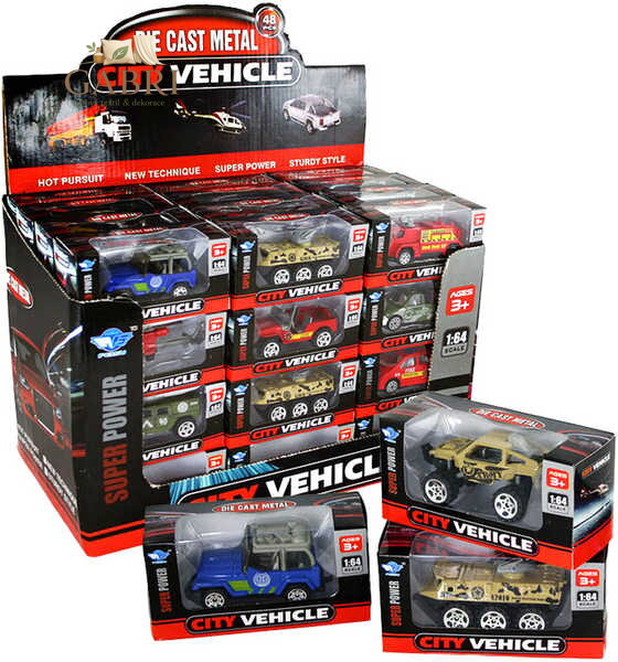 Letadlo/auto kovové 1:64 model 8 cm