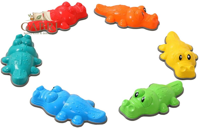 MERCO Balanční kameny krokodýl set 6ks pro rozvoj motoriky