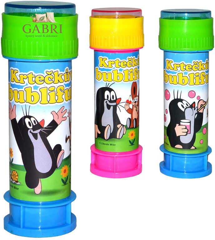KRTEK (Krteček) Krtečkův bublifuk dětský bublifukovač s hlavolamem 50ml 3 druhy