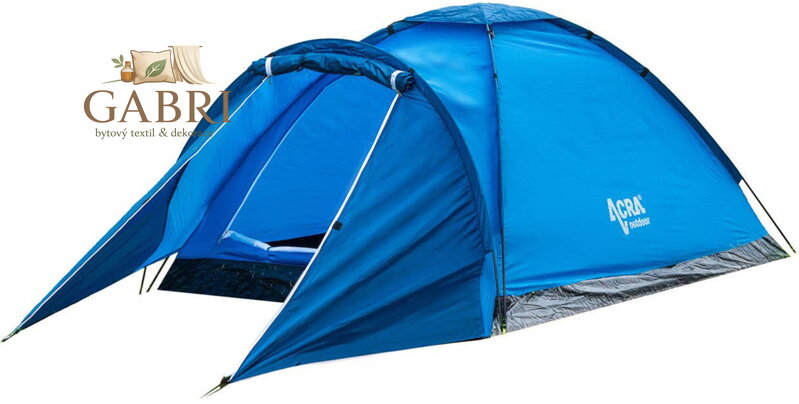 ACRA Stan monodome pro 3 osoby s předsíňkou modrý ST05-MO