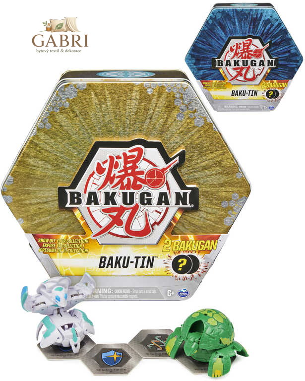 SPIN MASTER Plechový box s exkluzivním Bakuganem s3 s doplňky 2 druhy