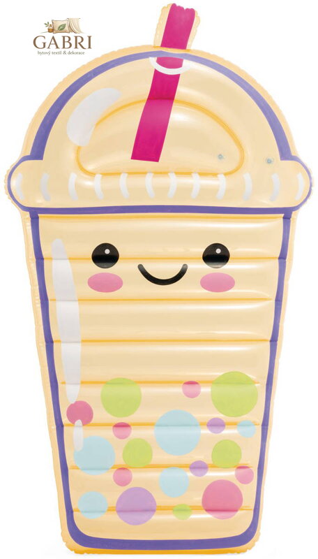 INTEX Lehátko Bubble Tea nafukovací matrace průhledná do vody 58738