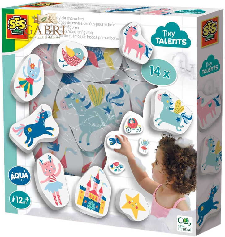 SES CREATIVE Baby vodolepky pěnové pohádkové postavy set 14ks v krabici