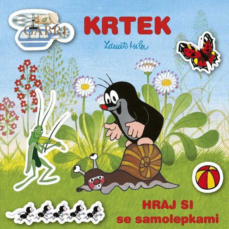 AKIM Hraj si se samolepkami Krtek (Krteček) samolepková knížka