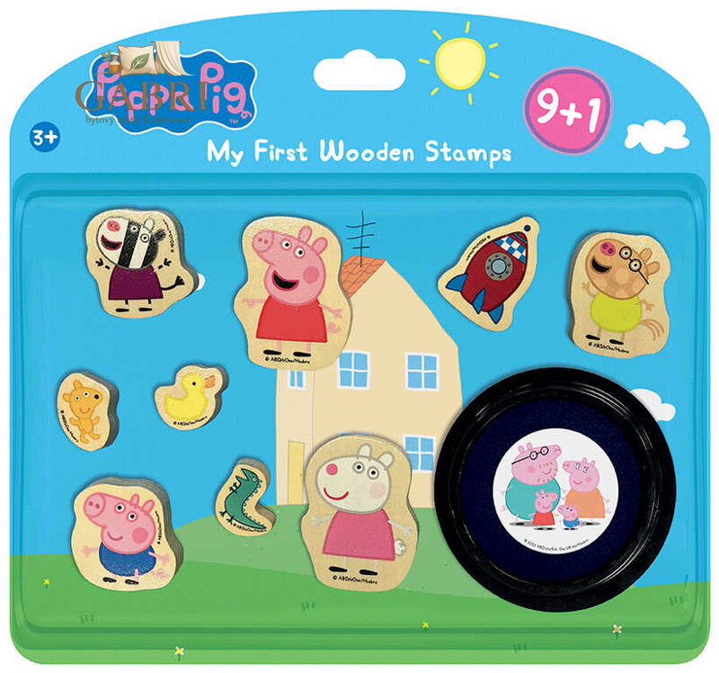 JIRI MODELS Moje 1.razítka Peppa Pig set 9ks s poduškou