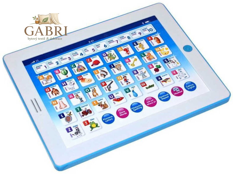 Tablet maxi v češtině a angličtině Česko - Anglický modrý