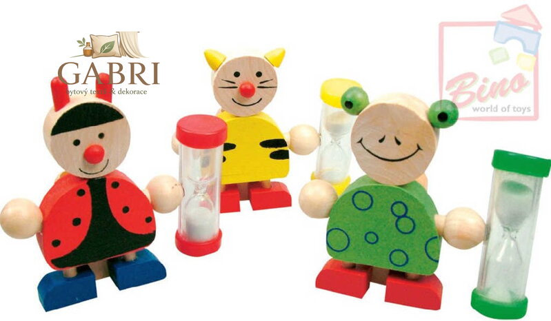 BINO DŘEVO Stojánek na kartáček přesýpací * DŘEVĚNÉ HRAČKY *