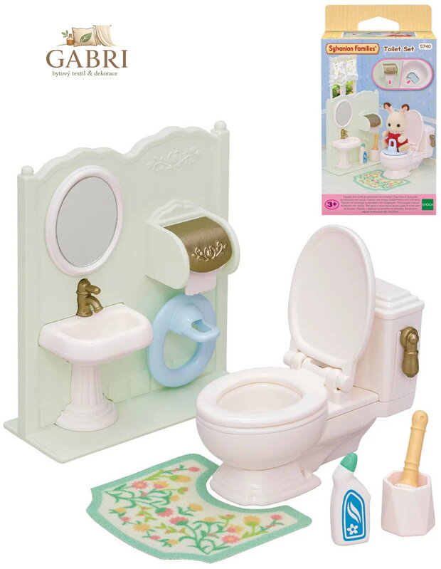 Sylvanian Families koupelnový set s WC doplněk k herním sadám