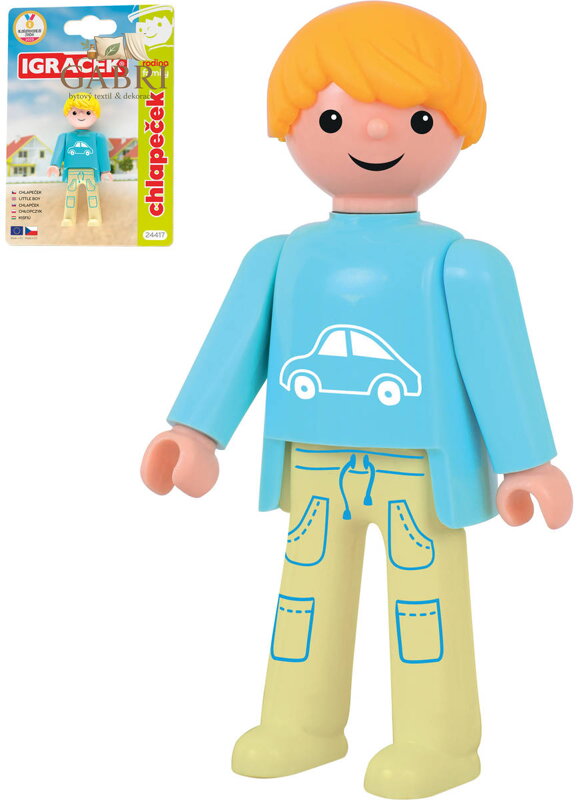 EFKO IGRÁČEK Chlapeček rodina figurka kloubová na kartě