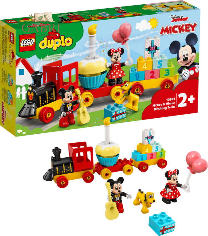 LEGO DUPLO Narozeninový vláček Mickeyho a Minnie 10941 STAVEBNICE