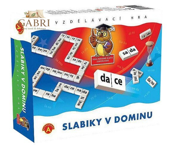 ALEXANDER Hra vzdělávací Slabiky v dominu *SPOLEČENSKÉ HRY*