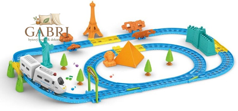 Vlak cesta kolem světa set naučná interaktivní dráha s výkladem 2 módy CZ Zvuk