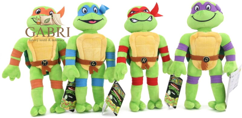 PLYŠ Želvy Ninja 25cm 4 druhy *PLYŠOVÉ HRAČKY*