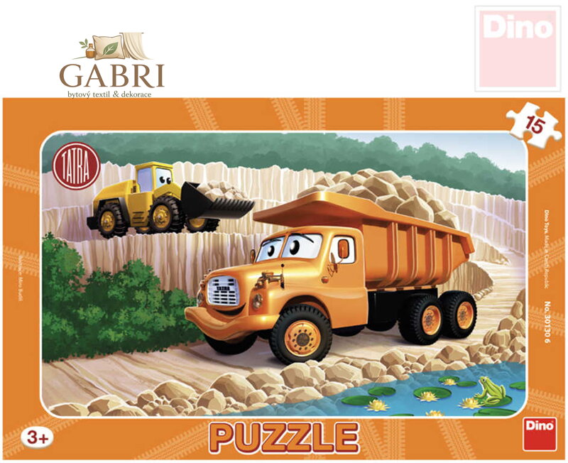 DINO Puzzle Tatra 15 dílků 25x15cm skládačka v rámečku