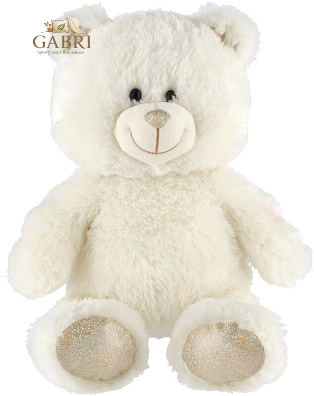 PLYŠ Medvěd Snílek usínáček bílý na baterie Světlo Zvuk *PLYŠOVÉ HRAČKY*