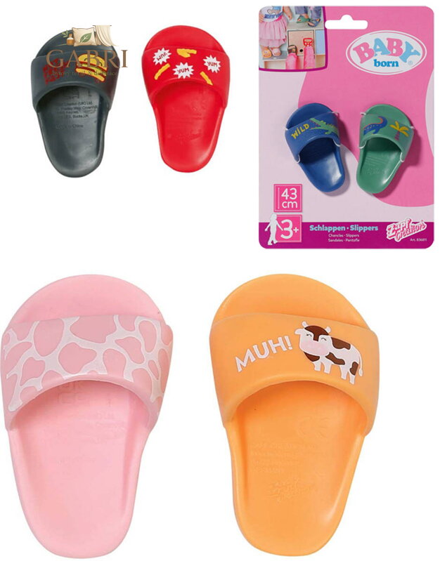 ZAPF Baby Born pantofle plážové 1 pár pro panenku 43cm 3 druhy