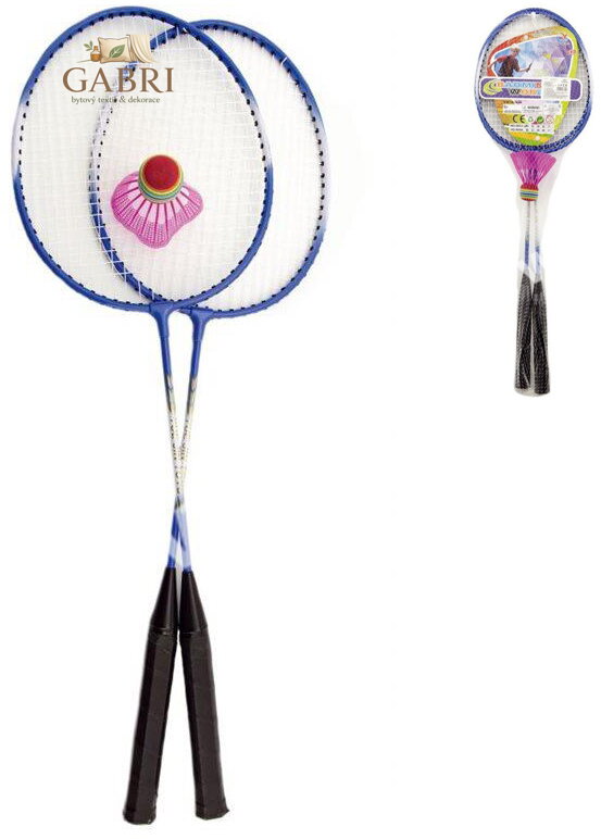 Badminton set 2 pálky kovové + míček různé barvy