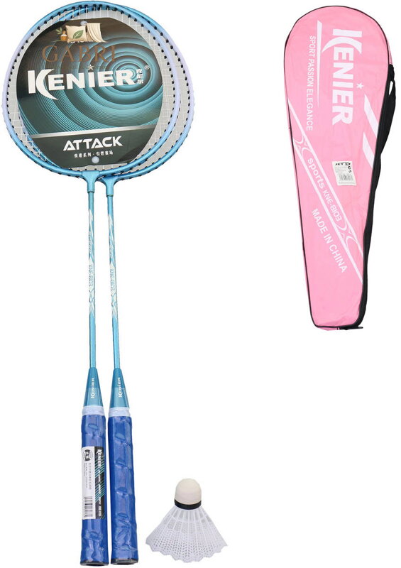 Badminton set 2 pálky + míček v pouzdře 2 barvy