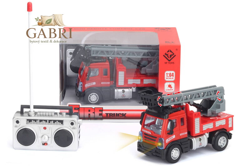 RC Auto požární na vysílačku na baterie 1:64 Světlo