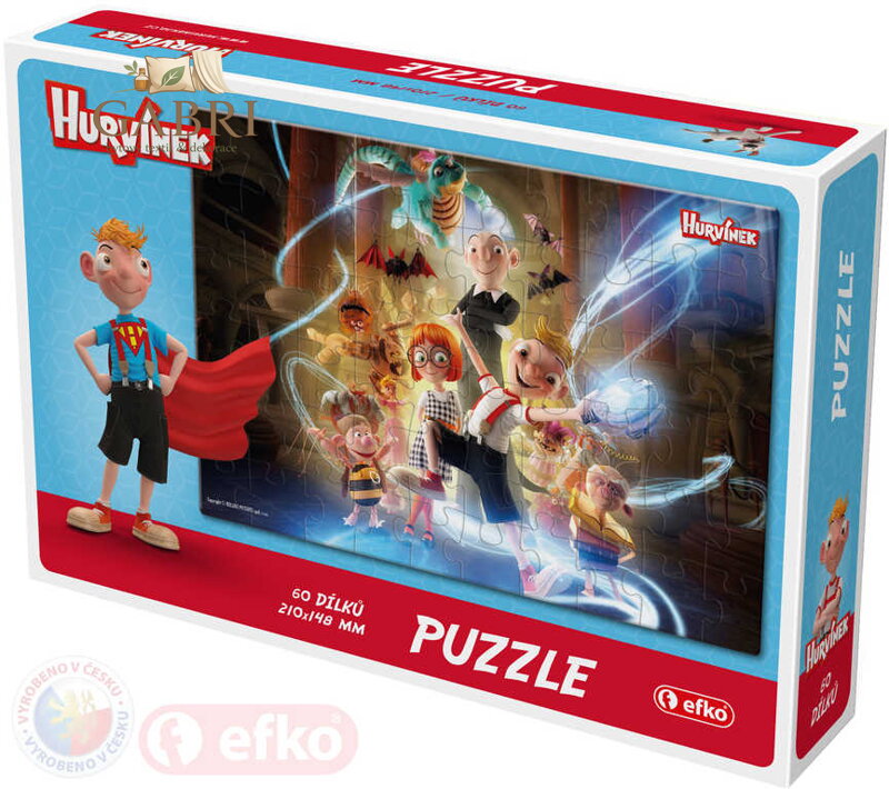 EFKO Puzzle Hurvínek IV 60 dílků 21x15cm skládačka v krabici