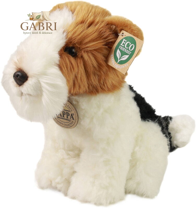 PLYŠ Pes Foxteriér 20cm Eco-Friendly *PLYŠOVÉ HRAČKY*