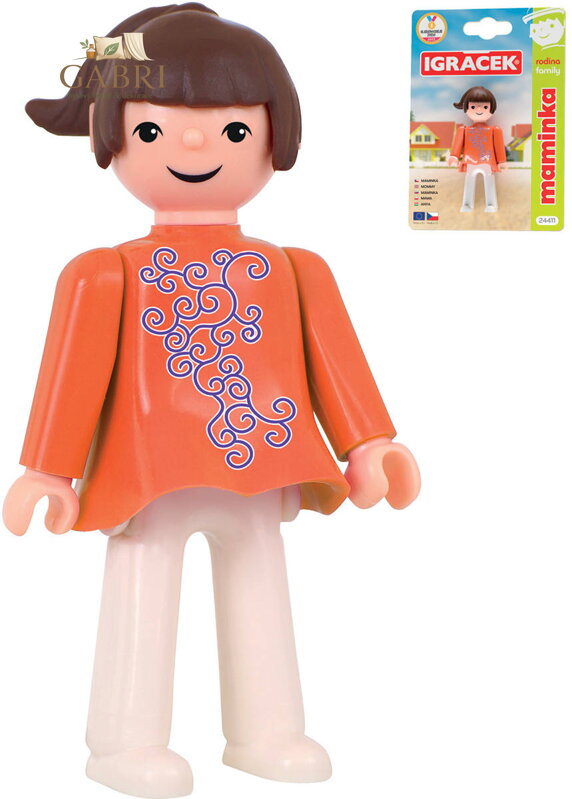 EFKO IGRÁČEK Maminka rodina figurka kloubová na kartě