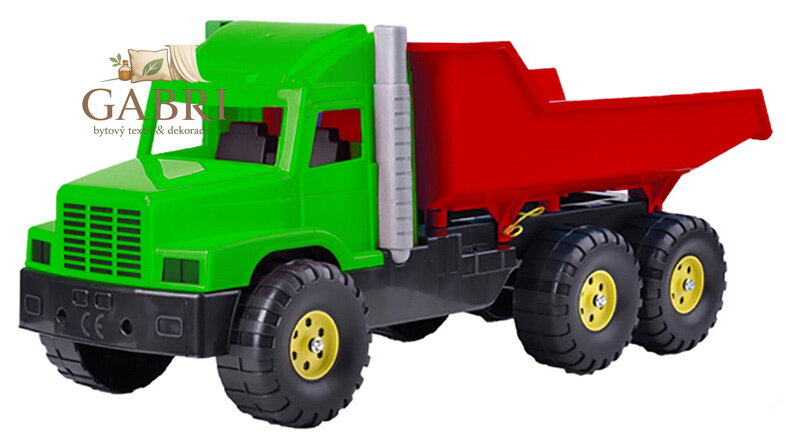 Auto nákladní 77cm zeleno-červené sklápěčka (Tatra) na písek plast